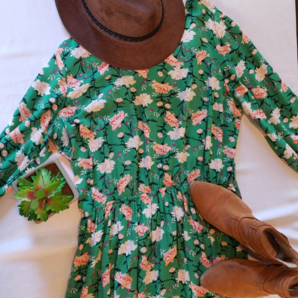 Floral midi dress